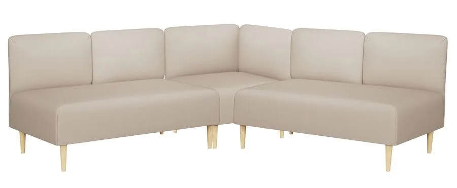 Диван угловой Рикке R13 Camaro 03 светло-бежевый - 1 Диван угловой Рикке R13 Camaro 03 светло-бежевый - 1